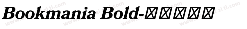 Bookmania Bold字体转换